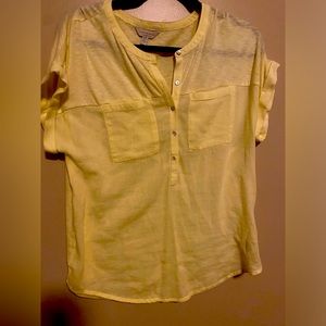 Lucky brand yellow shirt